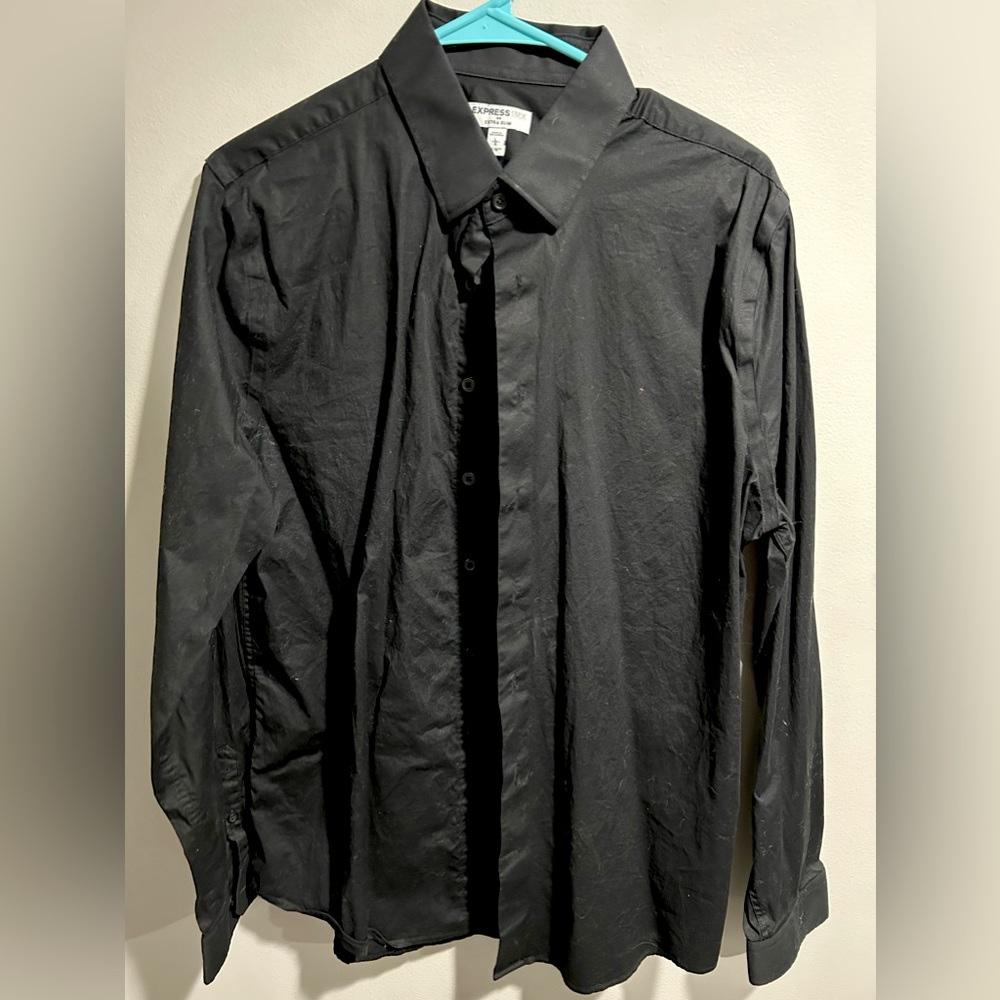 Express 1MX dress shirt extra slim fit size L